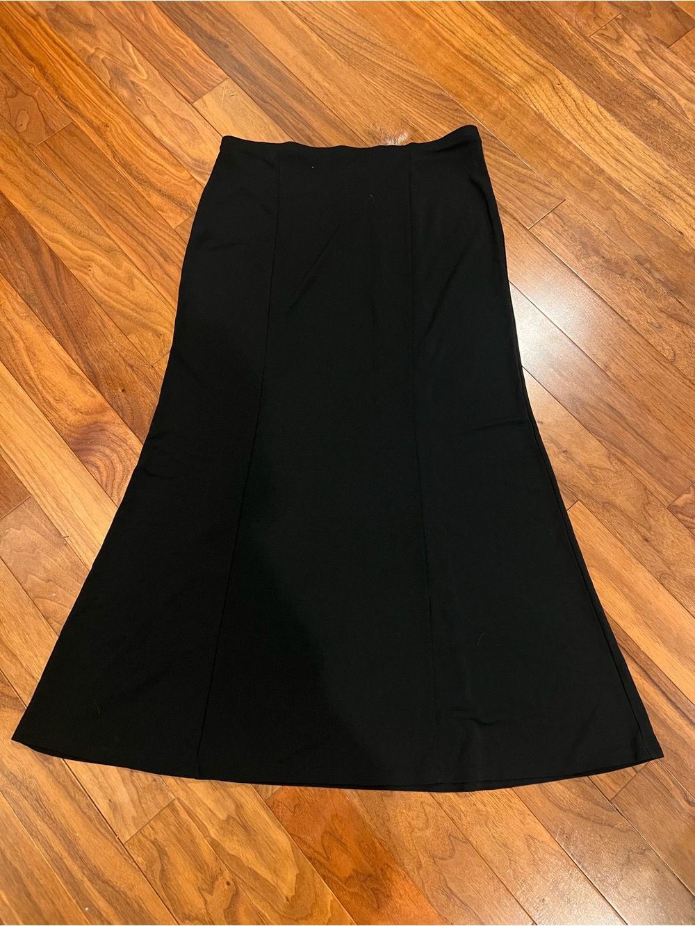 LOFT Black Maxi A-Line Skirt